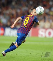 Fussball Champions League  Saison 2011/2012:  Andres Iniesta (Barca)