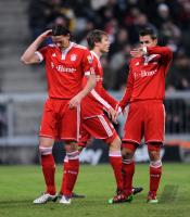 Fussball 1. Bundesliga : Daniel van Buyten, Miroslav Klose (v. li., FCB)