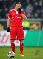 FUSSBALL, 1. BUNDESLIGA, 21. Spieltag: Bayern, RIBERY Einzelaktion