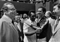 Fussball  Pele, Beckenbauer (Cosmos New York)