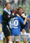 Fussball Bundesliga: Leverkusen - Bochum, Jubel Bochumm