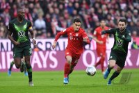 Fussball 1. Bundesliga Saison 19/20: FC Bayern Muenchen - VfL Wolfsburg