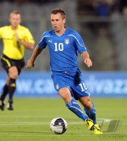 Fussball International EM 2012 - Qualifikation :  Antonio Cassano (Italien)