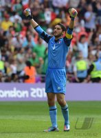 FUSSBALL Olympia 2012 FINALE: Brasilien - Mexiko