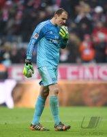 Fussball 1. Bundesliga Saison 14/15: Jaroslav Drobny (Hamburger SV) enttaeuscht