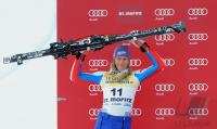SKI Weltcup  Damen  ST.Moritz;  Abfahrt   Ingrid Jacquemod (FRA)