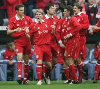 Fussball FC Bayern-Bremen; Jubel Schweinsteiger