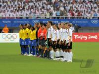 FUSSBALL  Olympia 2008  Peking  Halbfinale Brasilien - Deutschland