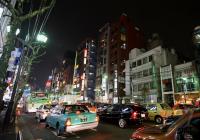 Fussball International  Club WM  Verkeht im Stadtviertel Roppongi bei Nacht