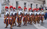 Rom Ostermesse 2018;   Paepstlichen Schweizergarde