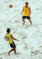 Training of argentinian Beachsoccer Team