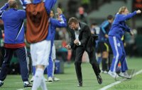 FUSSBALL CHL  Saison 10/11:  JUBEL  Trainer Ralf Rangnick (FC Schalke 04)