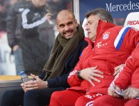 Fussball 1. Bundesliga Saison 14/15: Trainer Pep Guardiola (FC Bayern Muenchen)