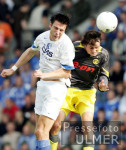 Fussball 1. Bundesliga: Bochum - Dortmund, Zweikampf