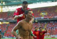 Fussball International Euro 2004:    JUBEL Cristiano RONALDO (POR)