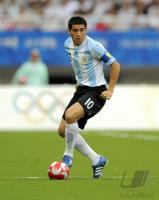 FUSSBALL  Olympia 2008  Peking  Vorrunde Argentinien - Australien