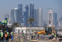 FUSSBALL International FIFA WM 2022 in Katar; Baustelle Symbolbild