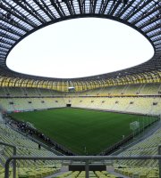 Fussball International EM 2012 : Uebersicht der PGE Arena , EM Stadion von Danzig