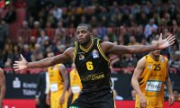 Basketball 1. Bundesliga 16/17 Hauptrunde: Walter Tigers Tuebingen - MHP Riesen Ludwigsburg