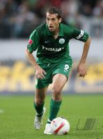 Fussball 1. Bundesliga: Wolfsburg, QUIROGA Einzelaktion