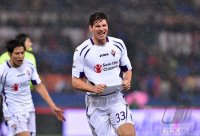 FUSSBALL Coppa Italia Viertelfinale 14/15: JUBEL Mario Gomez (AC Florenz)
