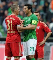 Fussball 1. Bundesliga, Saison 2011/2012: SV Werder Bremen - FC Bayern Muenchen