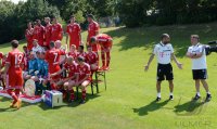 Fussball 1. Bundesliga 2013/2014:  Fototermin beim  FC Bayern Muenchen