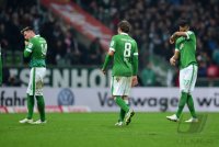 Fussball, 1. Bundesliga  Saison 2014/2015: SV Werder Bremen - FC Bayern Muenchen