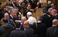 Rom Generalaudienz; Ottmar Hitzfeld bei einer Audienz bei Papst Franziskus I.