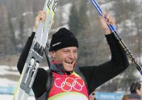 Olympische Spiele 2006 Turin  Sven Fischer (GER) gewinnt Gold