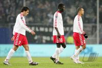 Fussball Uefa Cup: Hamburg - FC Thun, Thun enttaeuscht