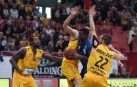 Basketball 1. Bundesliga 15/16 Hauptrunde: Walter Tigers Tuebingen - Crailsheim Merlins