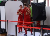 Fussball 1. Bundesliga 2012/2013:  Fototermin beim  FC Bayern Muenchen