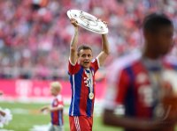 Fussball 1. Bundesliga  Deutscher Meister 14/15 FC Bayern Muenchen