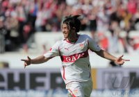 Fussball 1. Bundesliga 10/11 :  JUBEL  Shinji Okazaki (VfB Stuttgart)