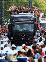 Ankunft der Deutschen Nationalmannschaft in Berlin nach dem Gewinn der Weltmeisterschaft 2014