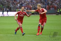 Fussball, 1. Bundesliga  Saison 2014/2015 Relegation: Karlsruher SC - Hamburger SV