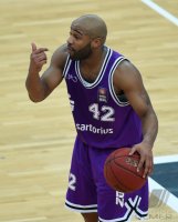 Basketball 1. Bundesliga 14/15 Hauptrunde:  Walter Tigers Tuebingen - BG Goettingen