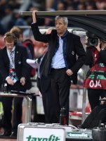 Fussball Europa League Saison 2014/2015: Trainer Lucien Favre (Borussia Moenchengladbach)