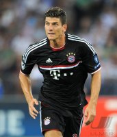 Fussball CHL  Saison 2011/2012:  Mario Gomez (FC Bayern Muenchen)