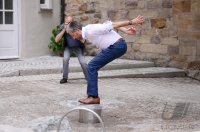 Tuebingen; Einweihung Spielplatz Metzgergasse mit Oberbuergermeister Boris Palmer (Die Gruenen)