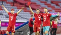Fussball 1. Bundesliga Saison 20/21: JUBEL Meisterschaft FC Bayern Muenchen
