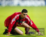 Fussball UCL - Leverkusen: Lucio am Boden