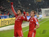 Fussball  1. Bundesliga  13/14: JUBEL Thiago Alcantara (FC Bayern Muenchen)