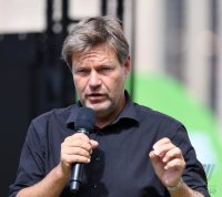 Politik, Wahlkampf Buendnis 90/Die Gruenen: Gruenen Bundesvorsitzender Robert Habeck