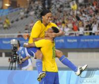 FUSSBALL  Olympia 2008  Peking  Spiel um Platz 3 Belgien - Brasilien