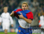 FUSSBALL CHL   FC Basel - FC Liverpool  JUBEL FCB; Julio Hernan Rossi