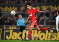 Fussball: 1. Bundesliga Saison 2010/2011: 1. FC Koeln, GEROMEL Einzelaktion