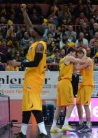 Basketball 1. Bundesliga 14/15 Hauptrunde:  Walter Tigers Tuebingen - BG Goettingen