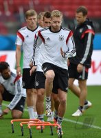 FUSSBALL WM 2014 Achtelfinale; Abschlusstraining Deutschland